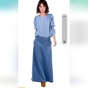 Maxi Denim Skirt NWT